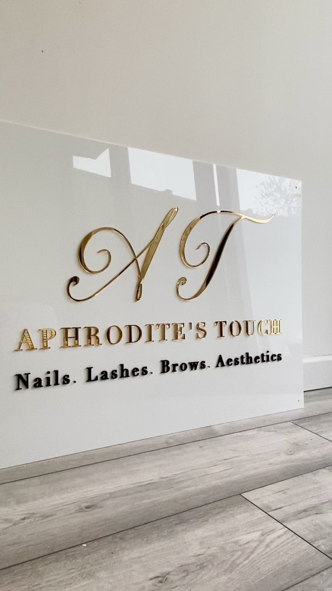 Acrylic Business Sign | Rectangle Base