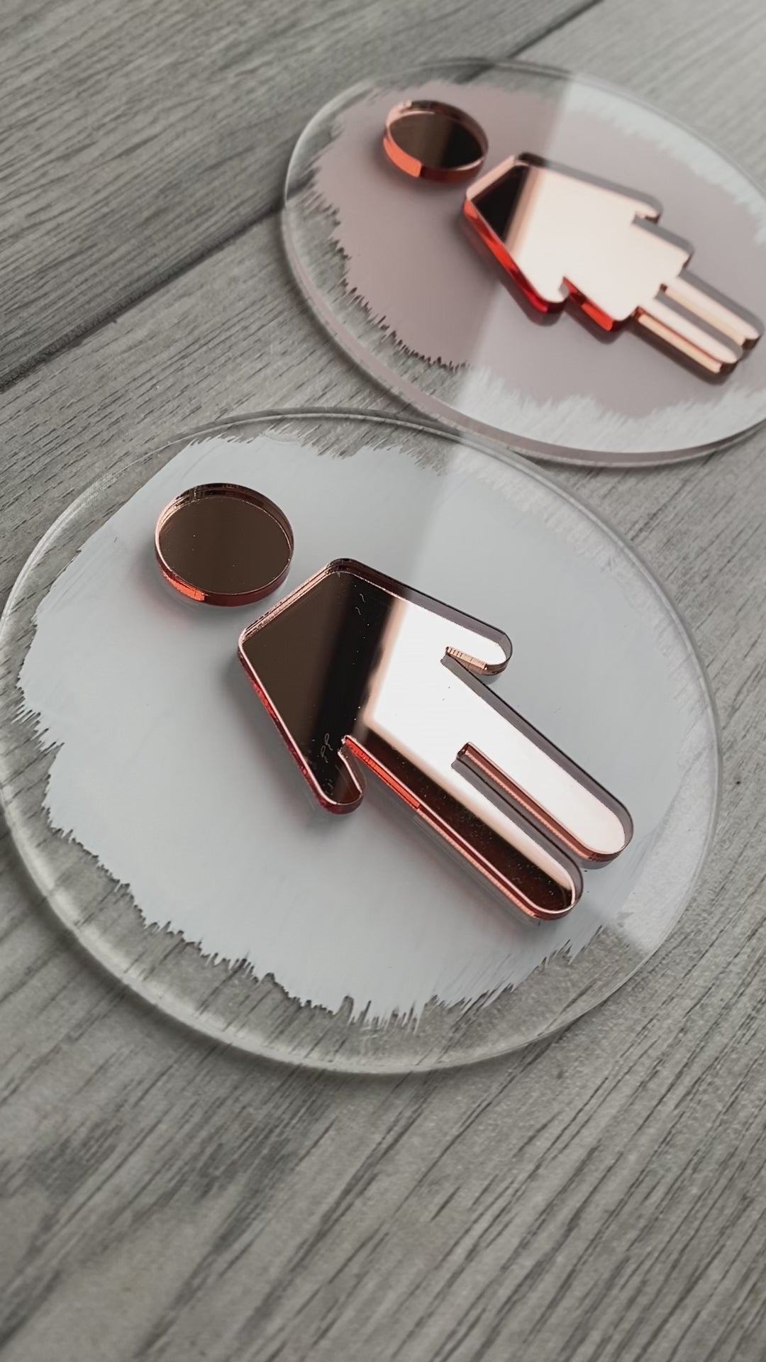 Mini Bathroom Sign