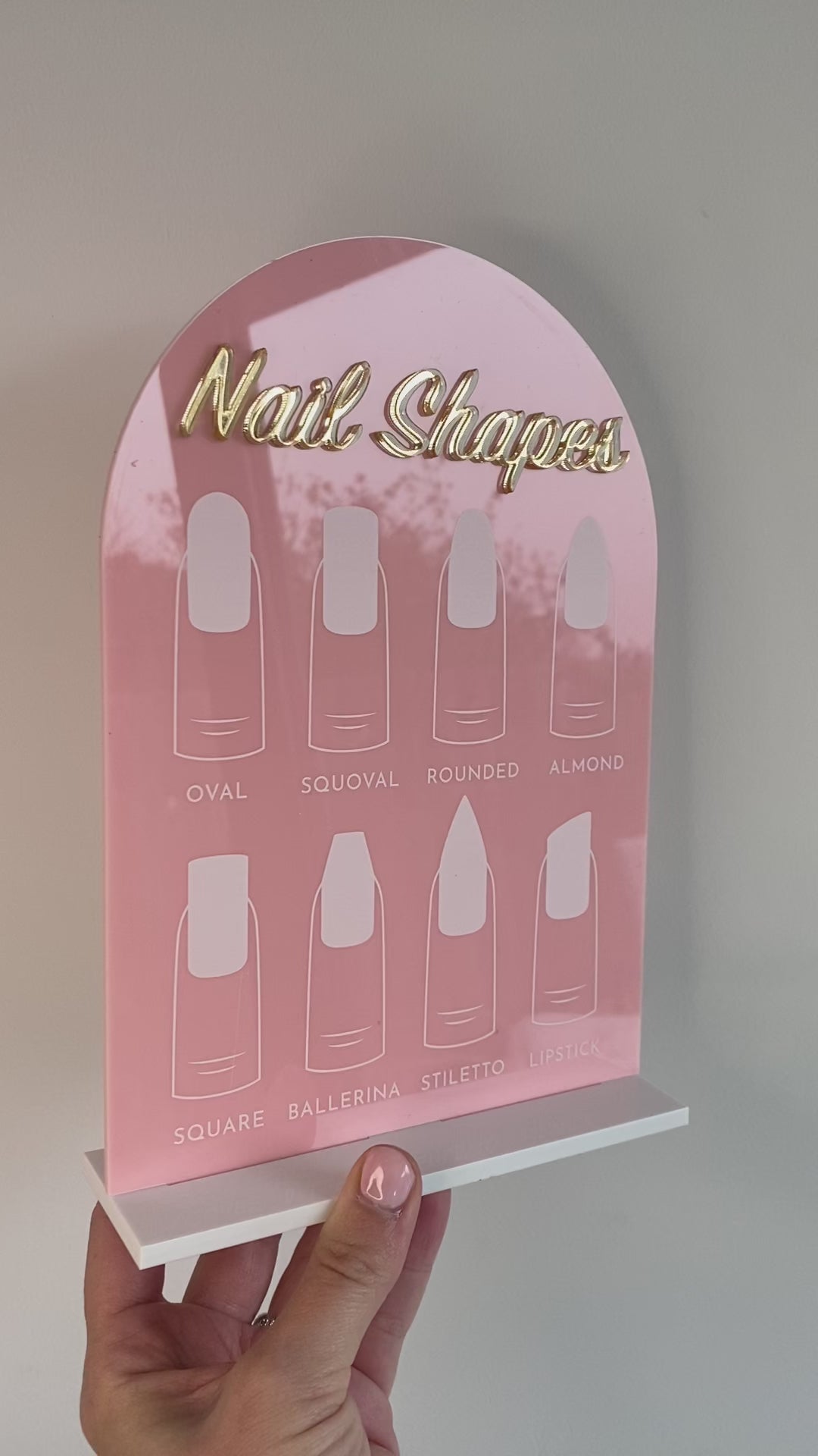Nail Shape Sign | Sign & Stand
