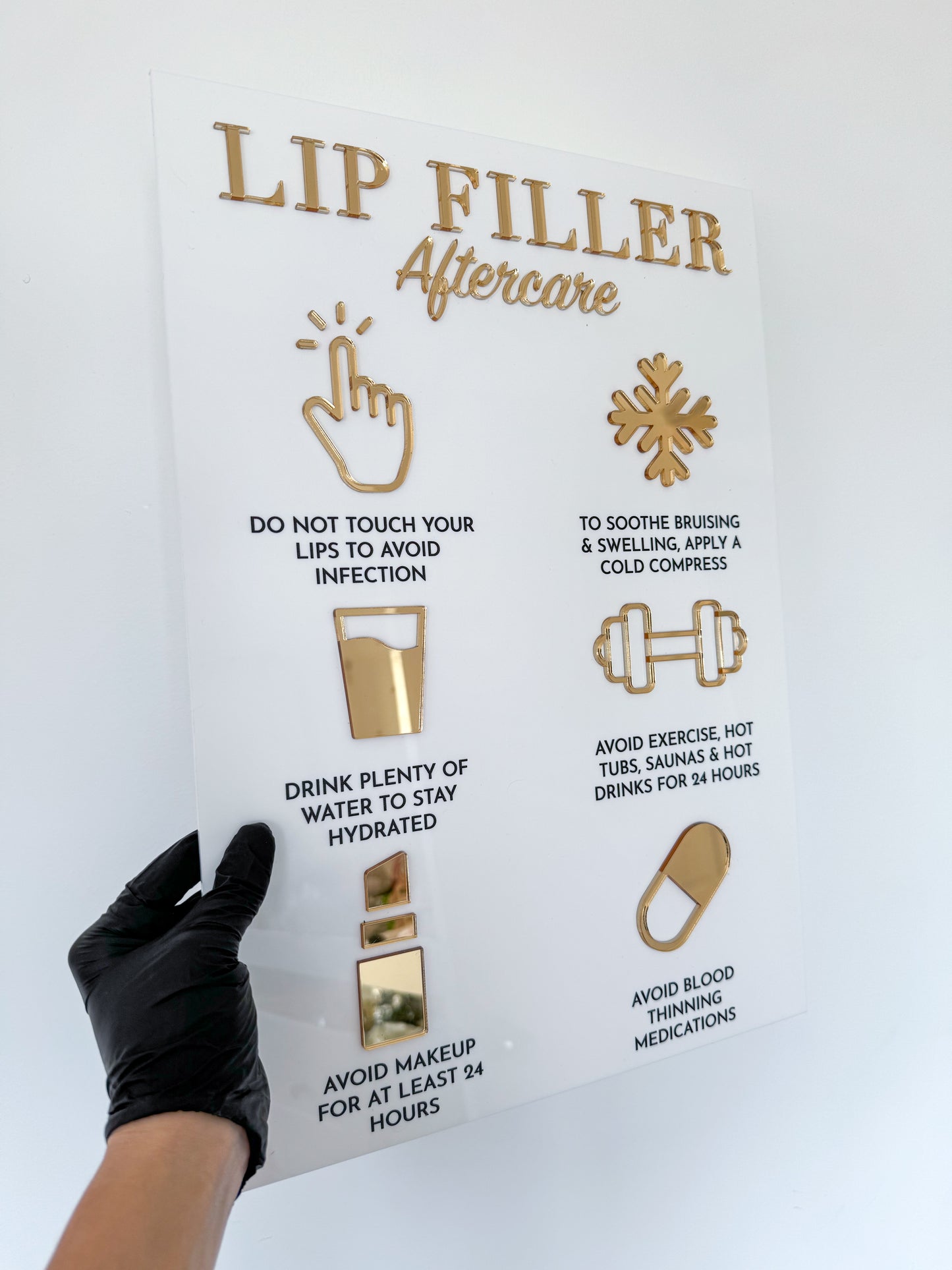 Aftercare Advice Sign | Lip Filler