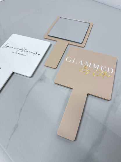 Custom Logo Handheld Mirror