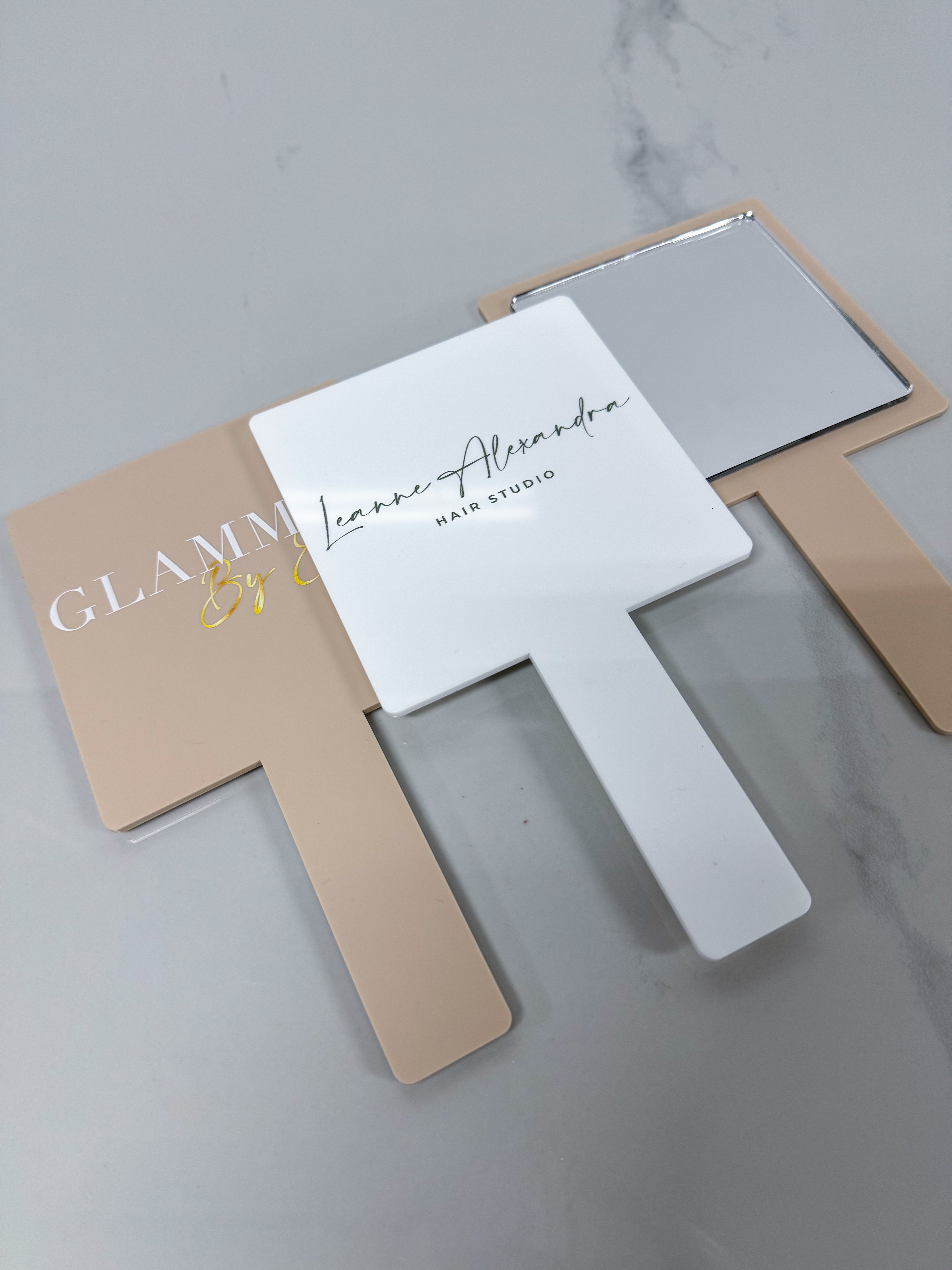Custom Logo Handheld Mirror