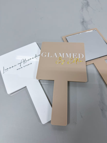 Custom Logo Handheld Mirror