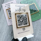 Mini QR Code Display Sign with Stand