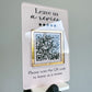 Mini QR Code Display Sign with Stand