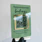 Mini QR Code Display Sign with Stand