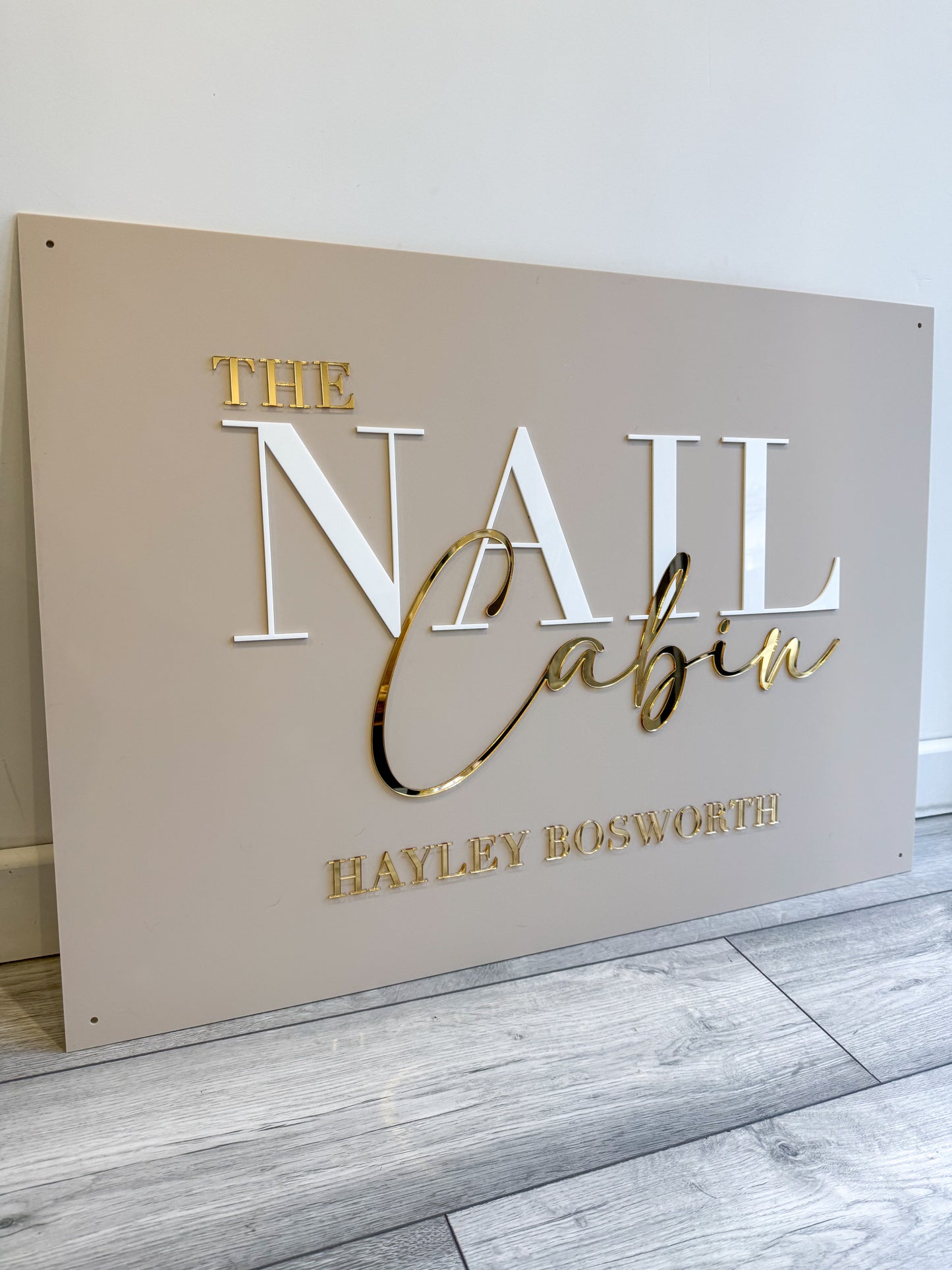 Acrylic Business Sign | Rectangle Base