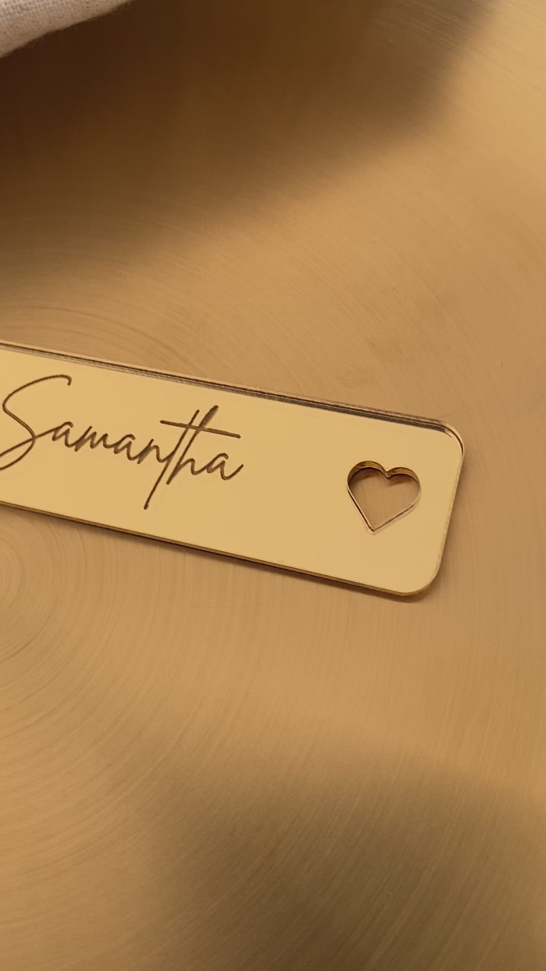 Wedding Place Name Setting | Heart Detail