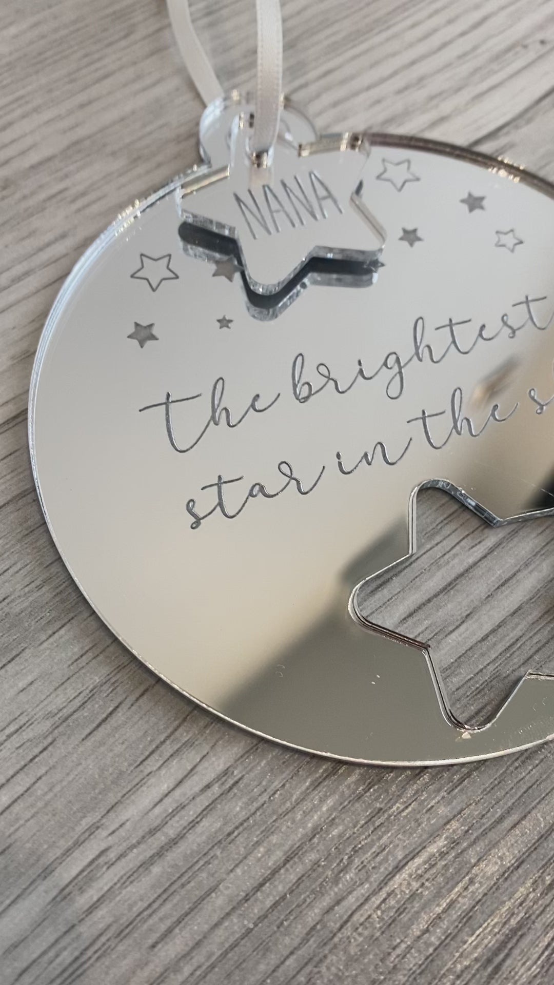 Memorial Decoration Ornament | Brightest Star in the Sky, Memorial Plaque
