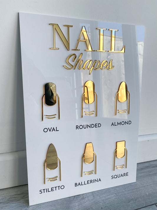 Nail Shape Sign