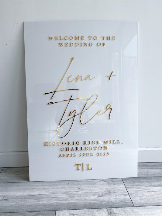 Wedding Welcome Sign | Portrait