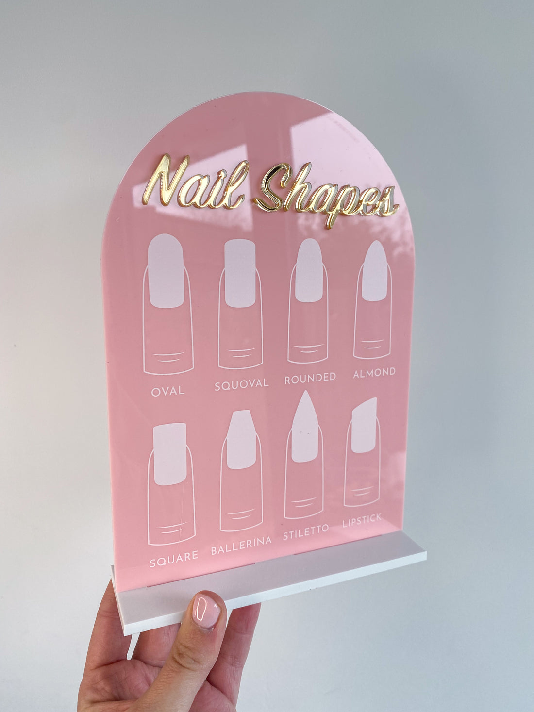 Nail Shape Sign | Sign &amp; Stand