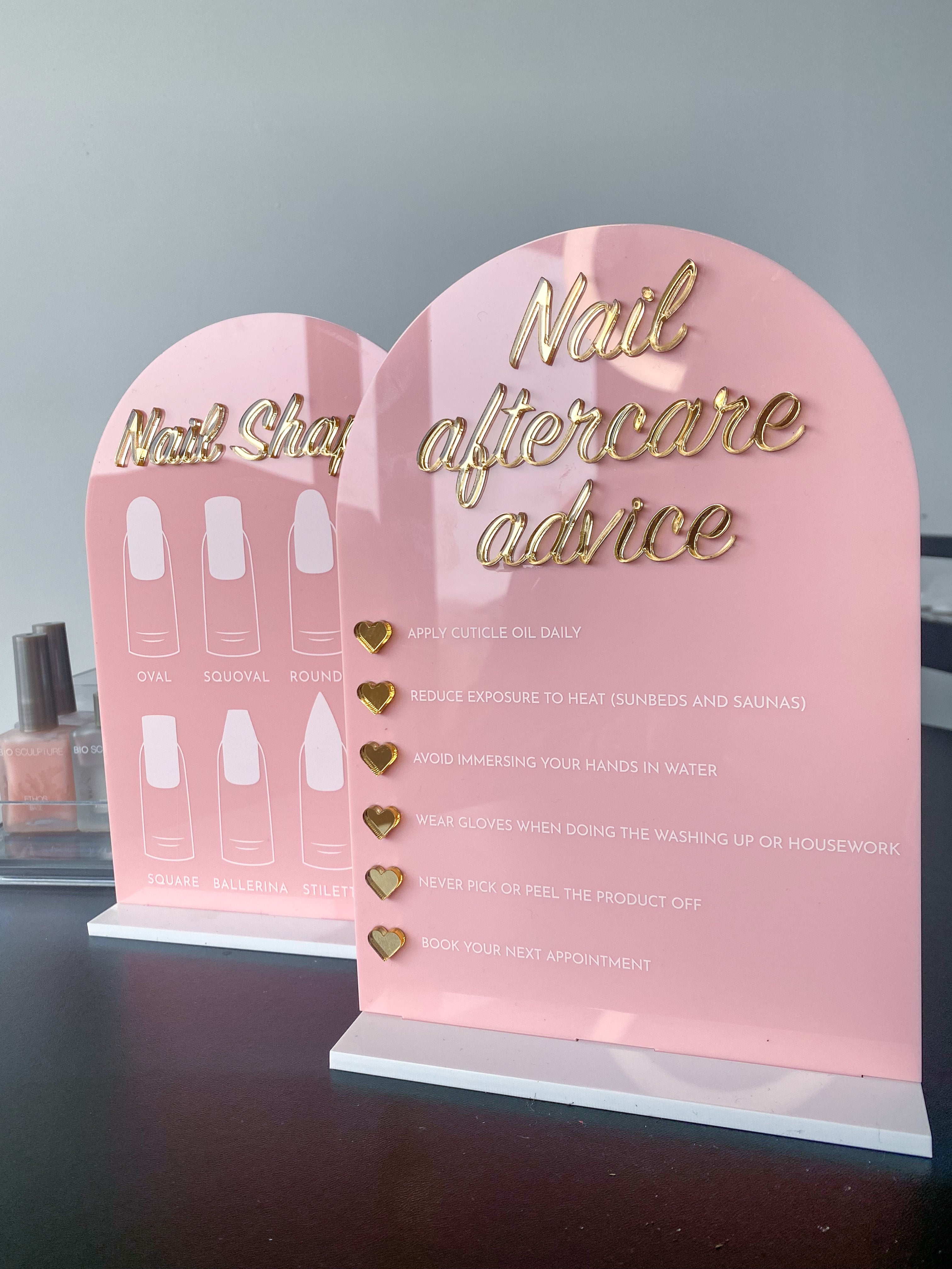 Bundle: Nail Shape &amp; Nail Advice | Sign &amp; Stand Bundle