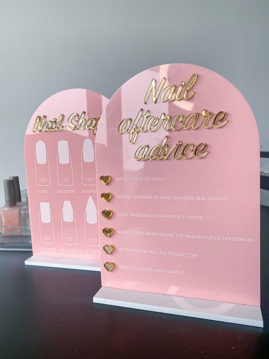 Bundle: Nail Shape & Nail Advice | Sign & Stand Bundle