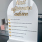 Nail Aftercare Advice Sign | Sign & Stand