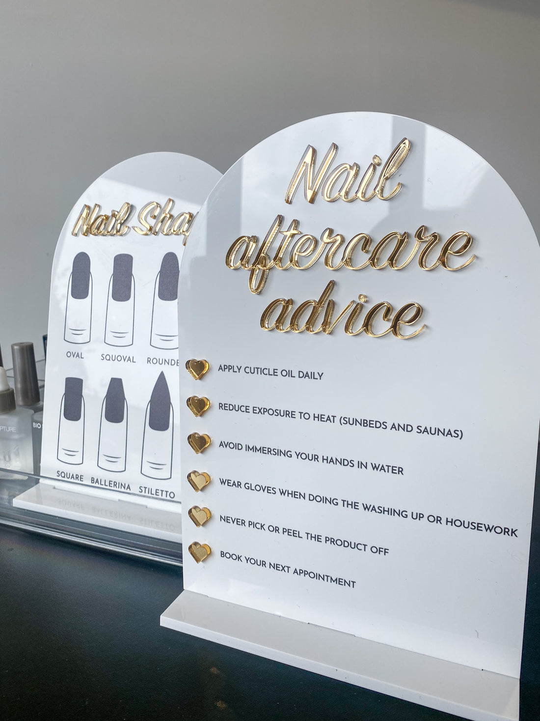 Bundle: Nail Shape &amp; Nail Advice | Sign &amp; Stand Bundle