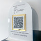 QR Code Leave A Review | Sign & Stand | Acrylic Business Sign