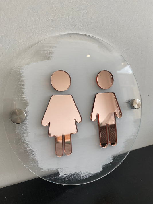 Acrylic Bathroom Sign