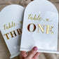 Wedding Table Numbers | Arch