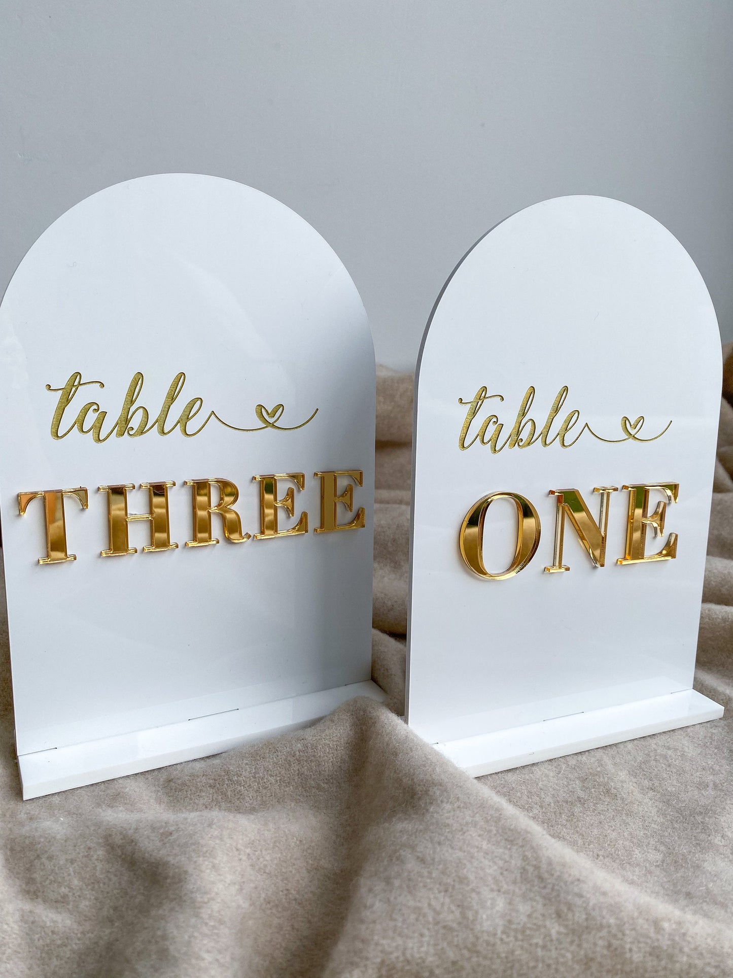 Wedding Table Numbers | Arch