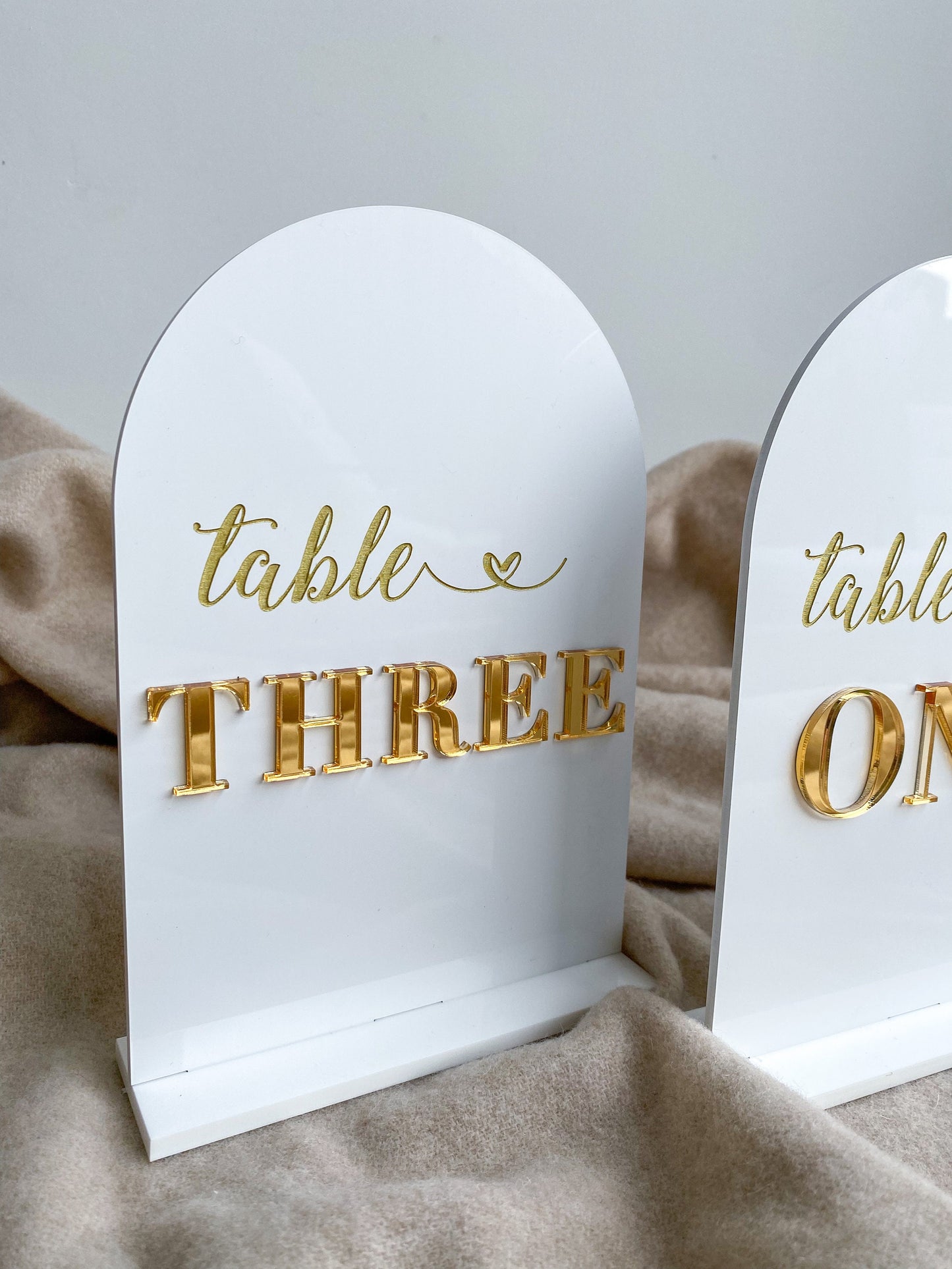 Wedding Table Numbers | Arch