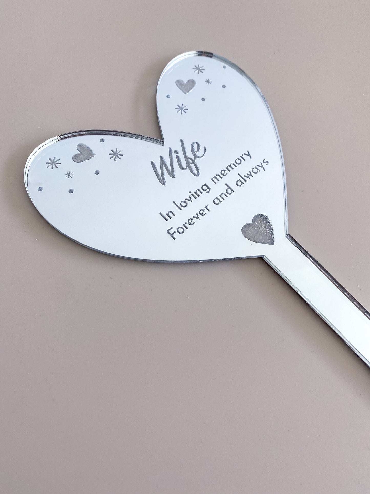 Personalised Memorial Butterfly or Memorial Heart