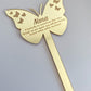 Personalised Memorial Butterfly or Memorial Heart