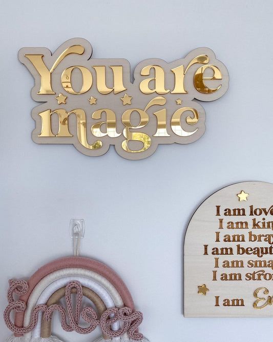 Boho Nursery Decor Sign | You Are Magic