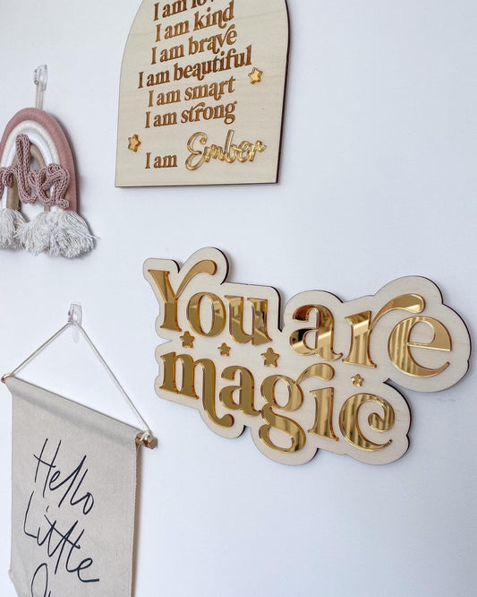 Boho Nursery Decor Sign | You Are Magic