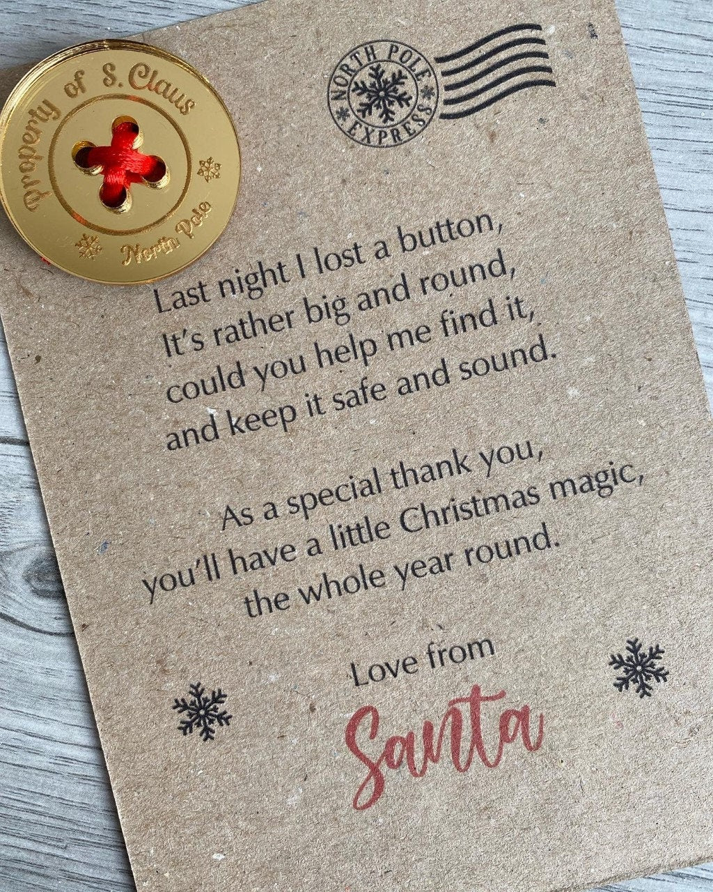 Santa's Lost Button