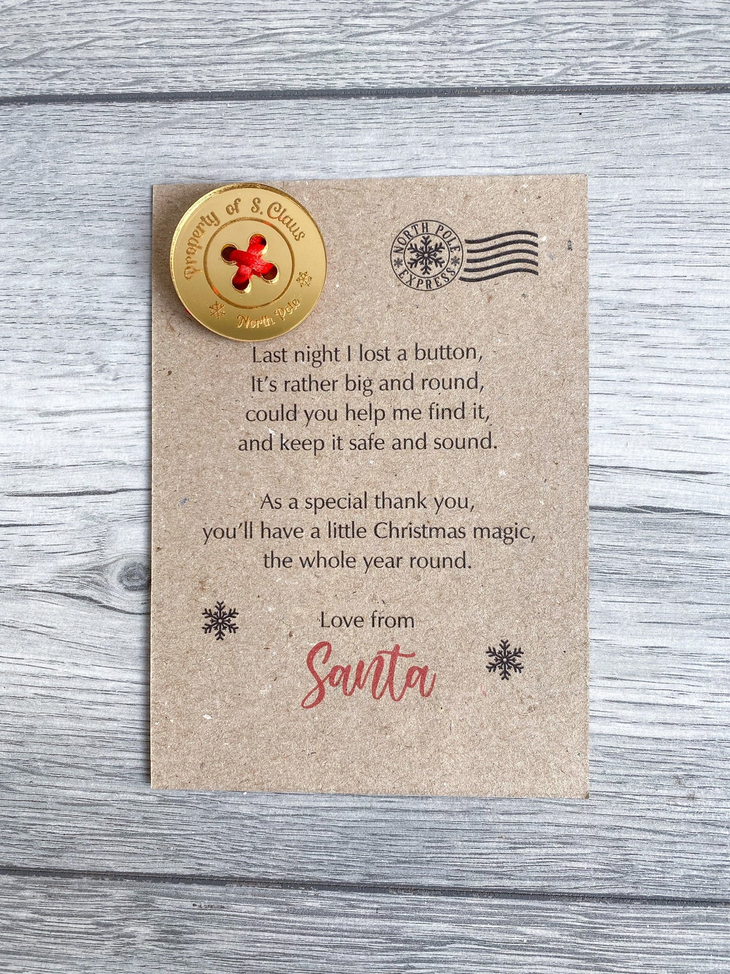 Santa's Lost Button