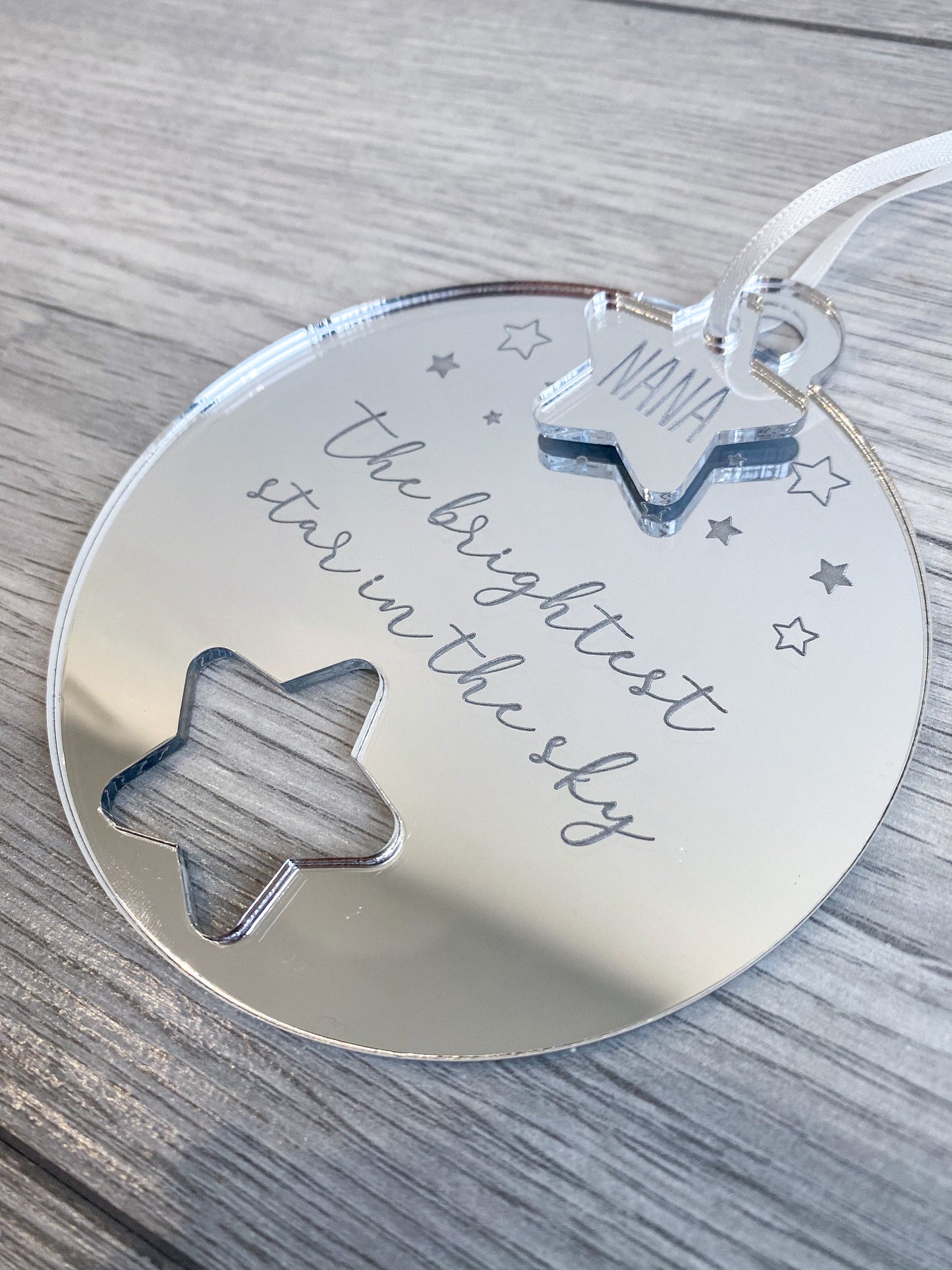 Memorial Decoration Ornament | Brightest Star in the Sky, Memorial Plaque